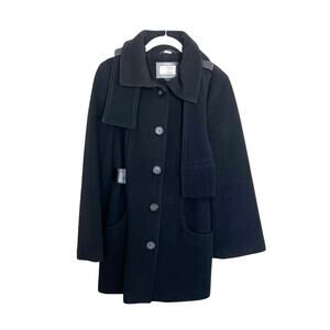 Mackage Wool Cashmere Pea Coat Black Women's S